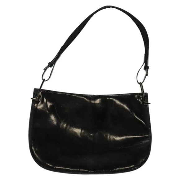 GUCCI Shoulder Bag Patent leather Black 001 3193 Auth ti3181 - Picture 1 of 16
